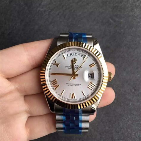 rolex day date two tone replica|best rolex day date homage.